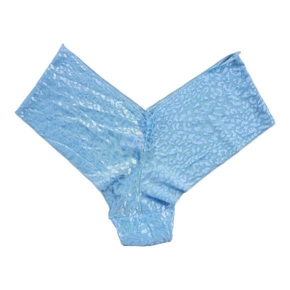 Victoria's Secret Very Sexy Y2K Panties Light Blue Cheetah Print Medium (A3) - Picture 2 of 7